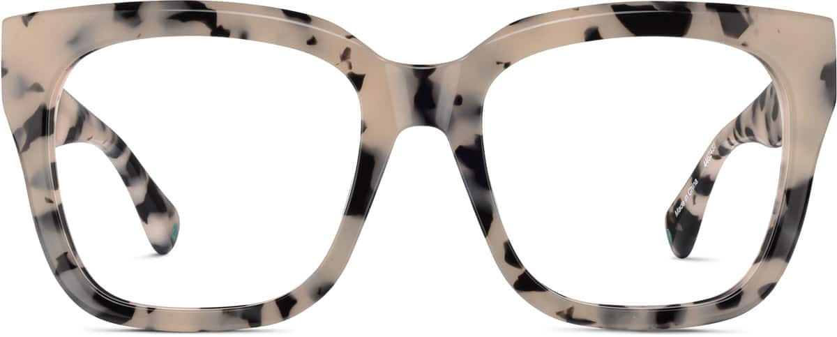 Front view of Square Glasses 4462435 in Ivory Tortoiseshell