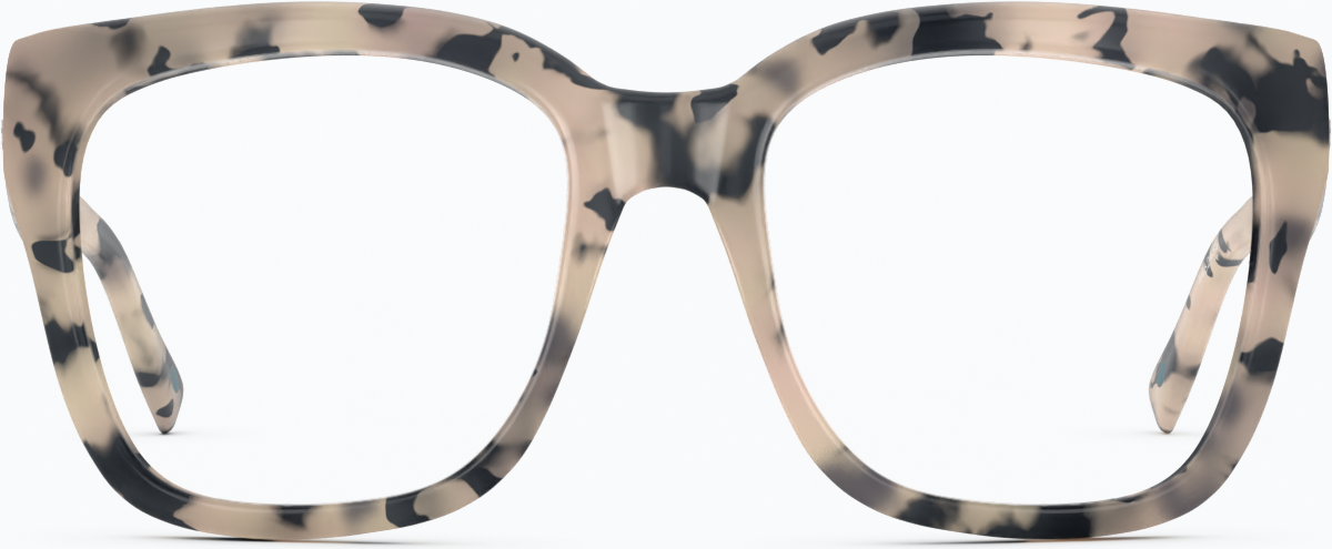 Front view of Square Glasses 4462435 in Ivory Tortoiseshell thumbnail