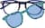 Front view of Kids' Square Magnetic Snap-On Set 4462616 in Blue thumbnail
