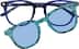Kids' Square Magnetic Snap-On Set 4462616 in Blue