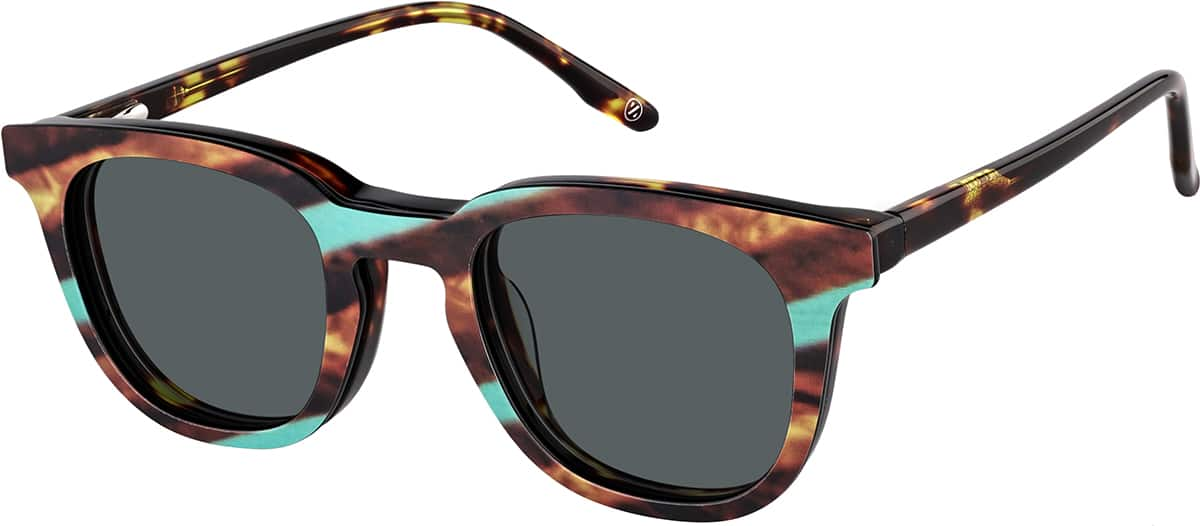 Angle view of Kids' Square Magnetic Snap-On Set 4462625 in Tortoiseshell