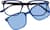 Front view of Rectangle Magnetic Snap-On Set 4462716 in Blue thumbnail