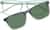 Front view of Rectangle Magnetic Snap-On Set 4462824 in Green thumbnail