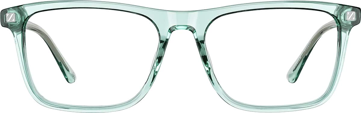 Front view without clip-on of Rectangle Magnetic Snap-On Set 4462824 in Green