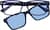 Front view of Rectangle Magnetic Snap-On Set 4462916 in Blue thumbnail