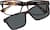 Front view of Rectangle Magnetic Snap-On Set 4462925 in Tortoiseshell thumbnail