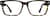Front view without clip-on of Rectangle Magnetic Snap-On Set 4462925 in Tortoiseshell thumbnail