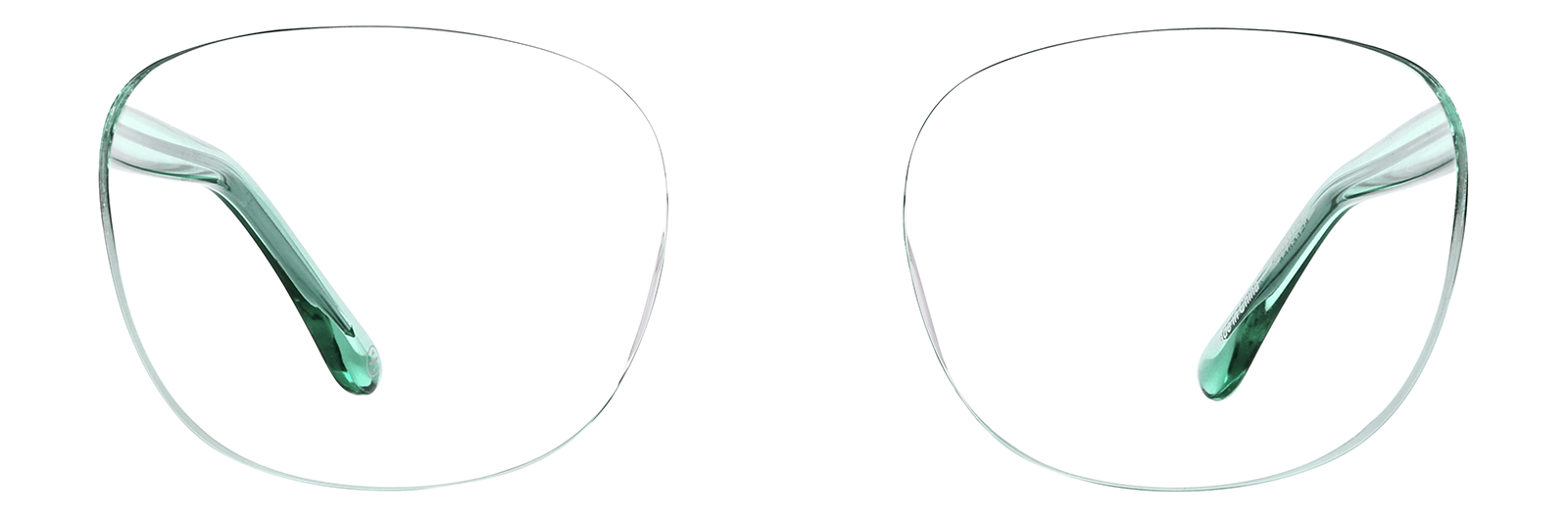 Green Square Magnetic Snap-On Set #4463124 | Zenni Optical