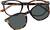 Front view of Square Magnetic Snap-On Set 4463125 in Tortoiseshell thumbnail