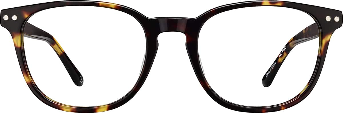 Front view without clip-on of Square Magnetic Snap-On Set 4463125 in Tortoiseshell