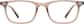 Front view without clip-on of Kids' Polarized Rectangle Magnetic Clip-on Glasses 4463315 in Brown thumbnail