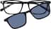 Kids' Rectangle Magnetic Snap-On Set 4463321 in Black