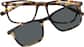 Front view of Kids' Rectangle Magnetic Snap-On Set 4463325 in Tortoiseshell thumbnail