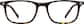 Front view without clip-on of Kids' Rectangle Magnetic Snap-On Set 4463325 in Tortoiseshell thumbnail
