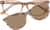 Front view of Kids' Cat-Eye Magnetic Snap-On Set 4463415 in Brown thumbnail