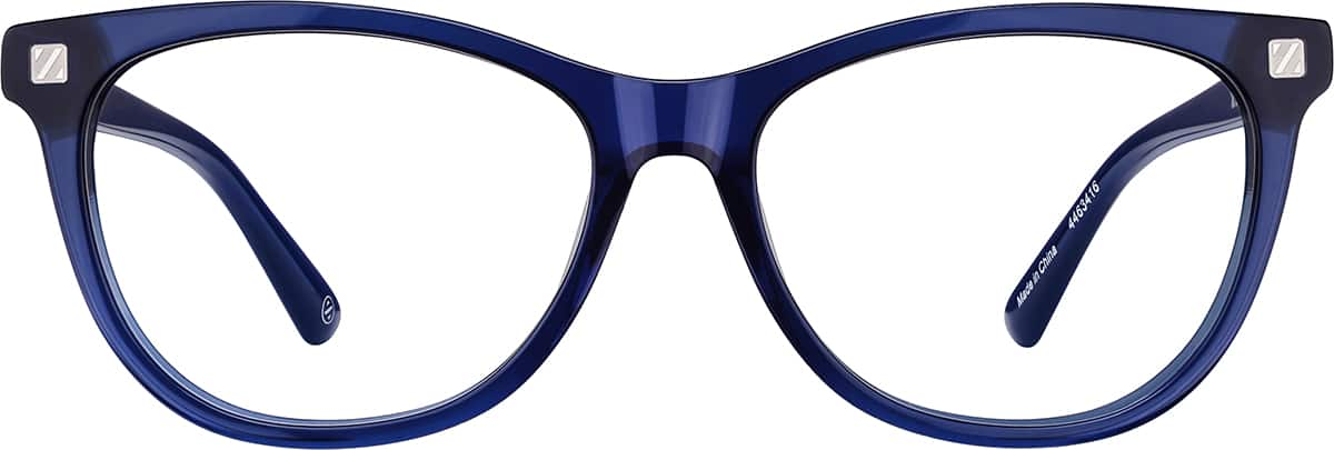 Front view without clip-on of Kids' Cat-Eye Magnetic Snap-On Set 4463416 in Blue