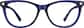 Front view without clip-on of Kids' Cat-Eye Magnetic Snap-On Set 4463416 in Blue thumbnail