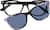 Front view of Kids' Cat-Eye Magnetic Snap-On Set 4463421 in Black thumbnail