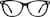 Front view without clip-on of Kids' Cat-Eye Magnetic Snap-On Set 4463421 in Black thumbnail