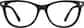 Front view without clip-on of Kids' Cat-Eye Magnetic Snap-On Set 4463421 in Black thumbnail