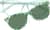 Front view of Kids' Cat-Eye Magnetic Snap-On Set 4463424 in Green thumbnail