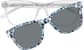 Front view of Kids' Polarized Square Magnetic Clip-on Glasses 4463523 in Clear thumbnail