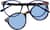 Front view of Round Magnetic Snap-On Set 4463616 in Blue thumbnail