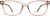 Front view without clip-on of Rectangle Magnetic Snap-On Set 4463719 in Pink thumbnail