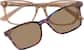 Front view of Kids' Rectangle Magnetic Snap-On Set 4463815 in Brown thumbnail
