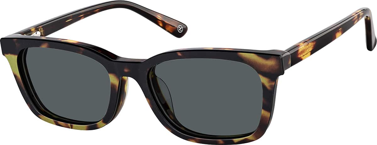 Angle view of Kids' Rectangle Magnetic Snap-On Set 4463825 in Tortoiseshell