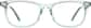 Front view without clip-on of Kids' Polarized Rectangle Magnetic Clip-on Glasses 4463924 in Green thumbnail