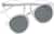 Front view of Round Magnetic Snap-On Set 4464023 in Clear thumbnail