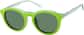 Angle view of Polarized Round Magnetic Clip-on Glasses 4464024 in Green thumbnail