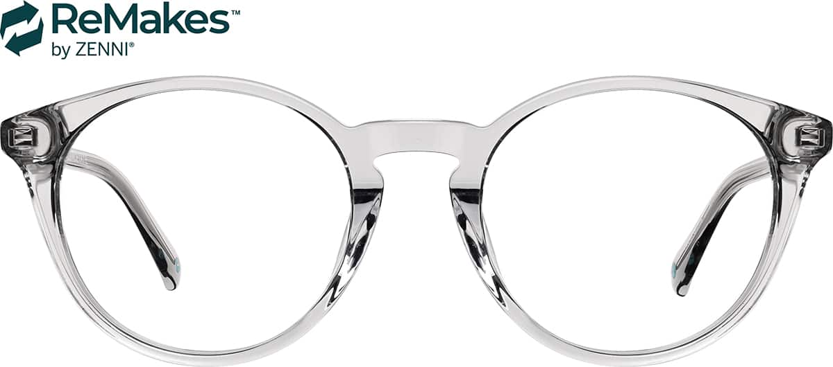 Front view of Round Glasses 4464212 in Gray