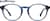 Front view of Round Glasses 4464216 in Blue thumbnail