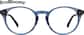 Front view of Round Glasses 4464216 in Blue thumbnail