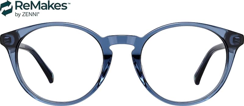 Blue Round Glasses