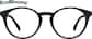 Front view of Round Glasses 4464221 in Black thumbnail