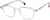 Angle view of Square Glasses 4464323 in Clear thumbnail