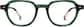 Front view of Geometric Glasses 4464324 in Green thumbnail