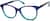 Angle view of Cat-Eye Glasses 4464416 in Blue thumbnail