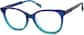 Angle view of Cat-Eye Glasses 4464416 in Blue thumbnail