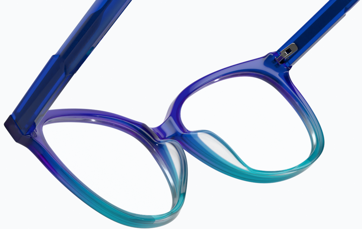 See-through view of Cat-Eye Glasses 4464416 in Blue thumbnail