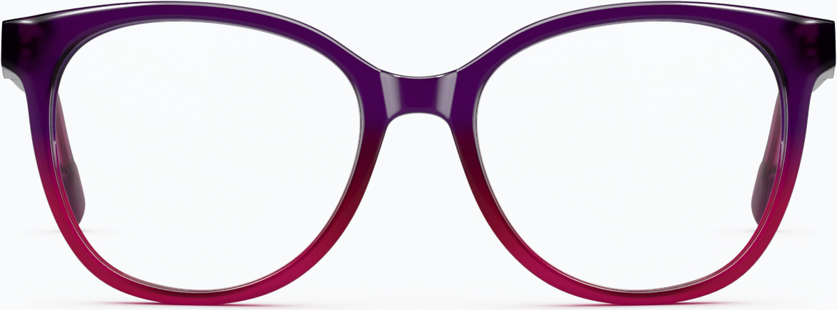 Front view of Cat-Eye Glasses 4464417 in Purple thumbnail