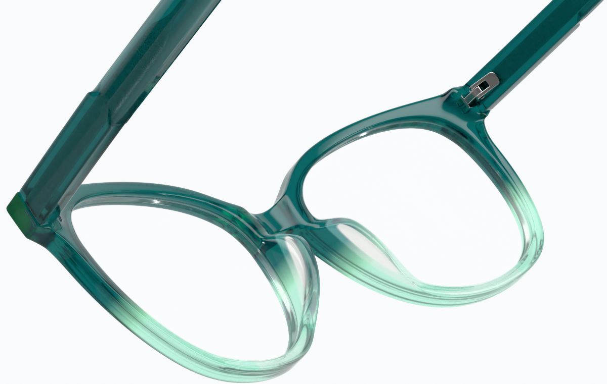 See-through view of Cat-Eye Glasses 4464424 in Green thumbnail
