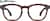 Front view of Square Glasses 4464518 in Red thumbnail