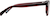 Side view of Square Glasses 4464518 in Red thumbnail