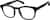 Angle view of Square Glasses 4464521 in Black thumbnail