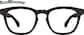 Front view of Square Glasses 4464521 in Black thumbnail