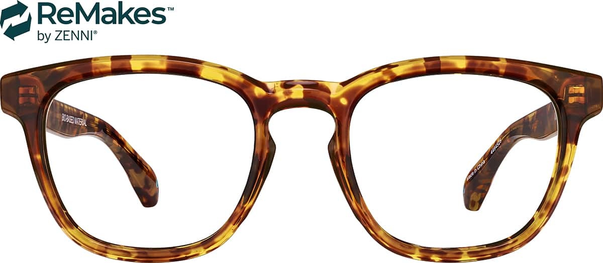 Front view of Square Glasses 4464525 in Tortoiseshell